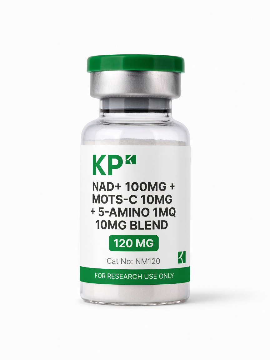 NAD+ 100mg + Mots-C 10mg + 5-Amino 1MQ 10mg Blend